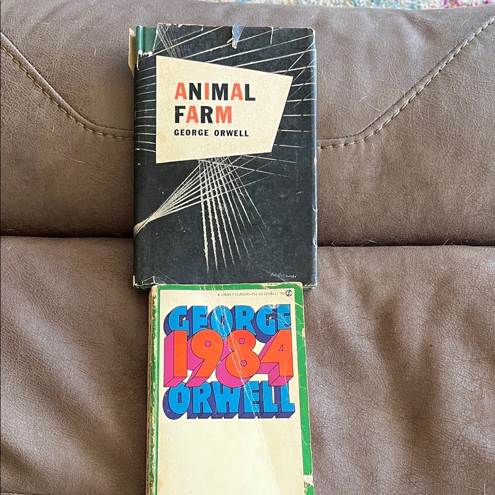 Animal Farm and 1984 Books by George Orwell